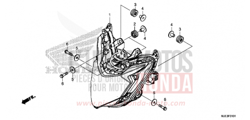 SCHEINWERFER (2) CBR650FAH de 2017